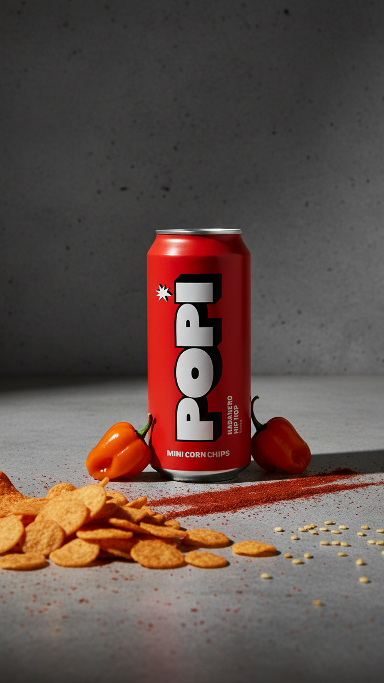 HABANERO HIP HOP MINI CORN CHIPS – POPI